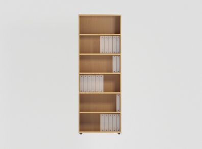 Open Bookcase Desk High (2210mm) - 6 Levels