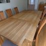 Solid Oak dining table, side board & chairs for 8 Image 3