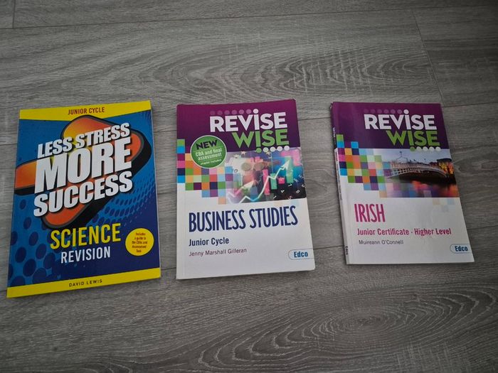 Revise wise and less stress and more success junior cert books