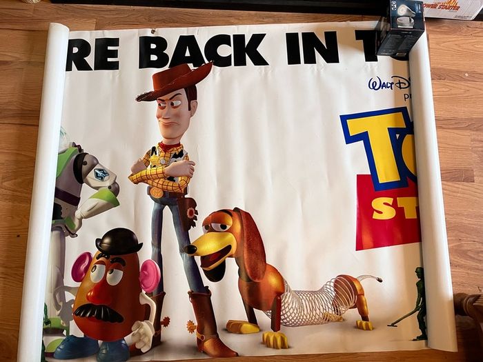 Toy Story Original Cinema Banner and Lobby Photos. Very Big. Rectangular
