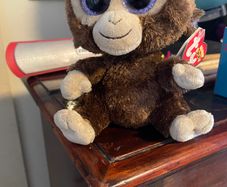 TY Beanie Boos Coconut The Monkey Rare Retired Plush Toy 2010