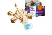 Philips Avent Giraffe Snuggle Baby Comforter and Soother Holder