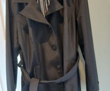 Light black raincoat L