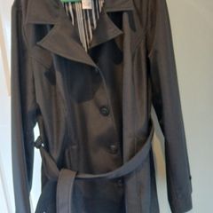 Light black raincoat L