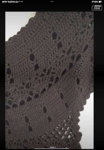 Brown crochet top/ tunic/cover up 100% cotton