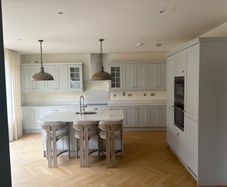 Nolan Painted Shaker Kitchen with Quartz Worktops and Large Island