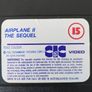 Airplane 2 The Sequel VHS Pal Video Cassette Tape 1982 (RARE ITEM) Image 10