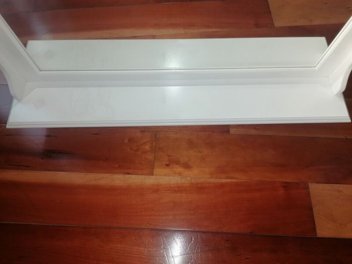 Beautiful wooden framed hall mirror, with coat & hat hooks.