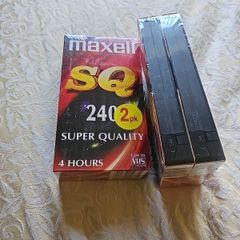 Blank video cassettes.