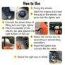 5 Ton 12V Car Jack Electric Hydraulic Jack Kit 45CM + Wrench Tire Inflator LED Light Image 3