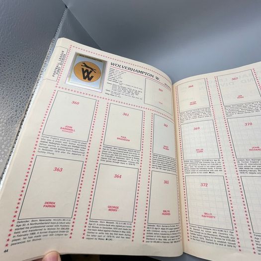 Vintage Panini Football 80 Football Sticker Album 1980