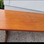 mid century teak sleigh base coffee table XXL Image 3