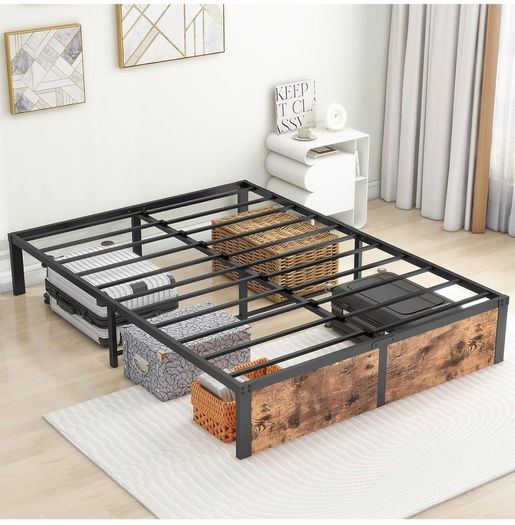 King Size Bed Frame,Metal Bed 150x200cm,5ft