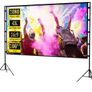 Projector Screen 200 x 190 cm with tripod and bag! Ideal for inside and outside usage Image 2