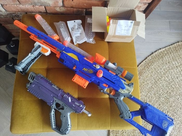 Nerf Gun Longstrike Sniper Set with mods