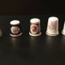Collection of Flower Themed Gold Coloured Edged Thimbles Image 9