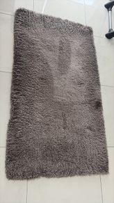 Grey Fluffy Rug