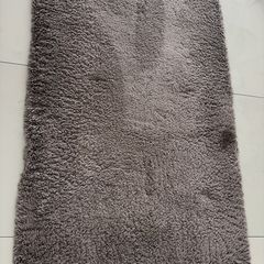 Grey Fluffy Rug