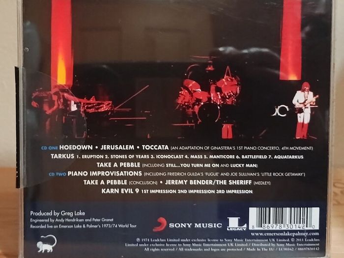 Emerson Lake & Palmer Welcome Back My Friends to the Show That Never Ends  Ladies and Gentlemen 2 CD Live Album