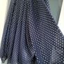 M&S navy layered high neck polka dot blouse Sz 16 Image 4