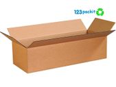 Lot of 5 pcs Long boxes ecommerce eco-friendly Flat box, postal & shipping size 65 x 36 x 15 cm all brown