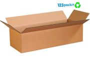 Lot of 5 pcs Long boxes ecommerce eco-friendly Flat box, postal &amp; shipping size 65 x 36 x 15 cm all brown