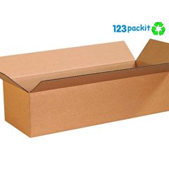 Lot of 5 pcs Long boxes ecommerce eco-friendly Flat box, postal & shipping size 65 x 36 x 15 cm all brown