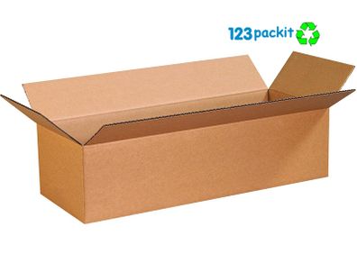Lot of 5 pcs Long boxes ecommerce eco-friendly Flat box, postal & shipping size 65 x 36 x 15 cm all brown