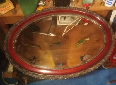 large antique mirror