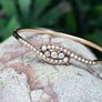 Antique Diamond & Pearl Bangle Bracelet - 1900 Image 3