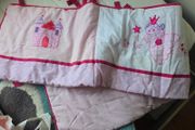 Cot bumper + 2 pillowcases
