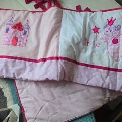 Cot bumper + 2 pillowcases