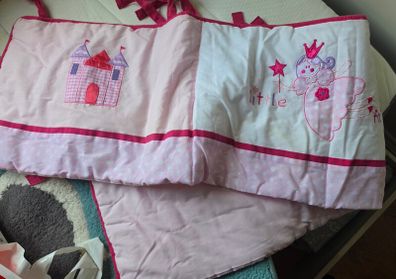 Cot bumper + 2 pillowcases