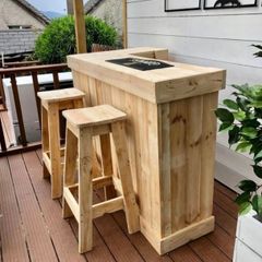 Handmade rustic homebar