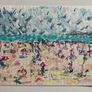 Mothers Day Offer Original Art Seascape Figurative Beachscape Image 9