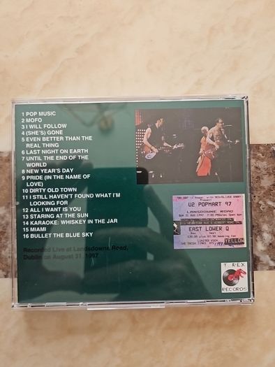 U2  CDr - She Gone CD1...Popmart Tour. Landsdowne Road 1997