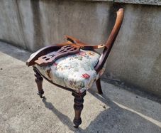 Victorian mahogany chair, restoration project