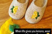 ladies woolen slippers