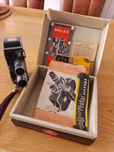 Vintage Paillard Bolex B8 8mm Cine Camera | Swiss Made | Boxed | Original Manuals & Accessories