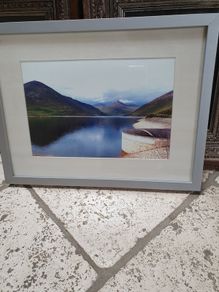 Framed photograph of the Silent Valley reservoir, Co.Down