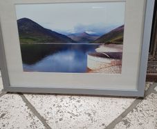 Framed photograph of the Silent Valley reservoir, Co.Down