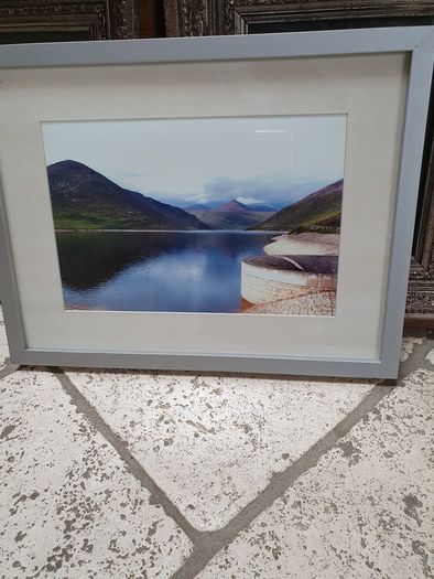 Framed photograph of the Silent Valley reservoir, Co.Down