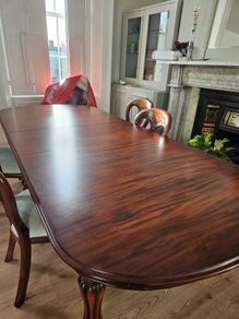 Mahogany Table and 8 Chairs