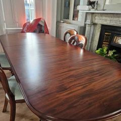 Mahogany Table and 8 Chairs