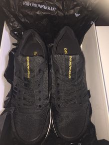 armani mens shoes trainers runners size 43