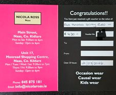 Nicola Ross Gift Voucher