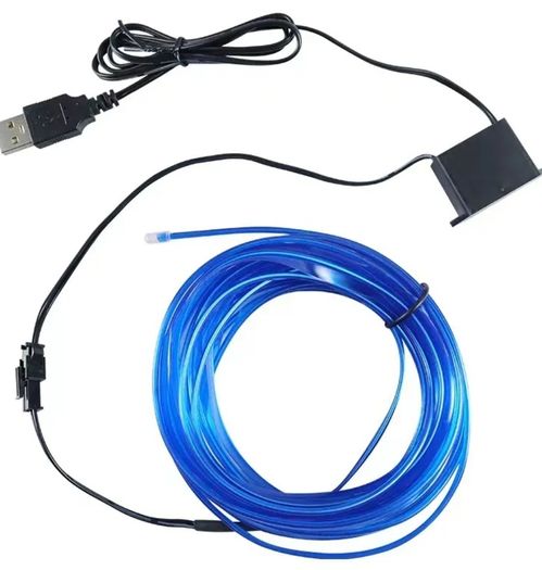 3m usb blue led interior car light decoration