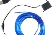 3m usb blue led interior car light decoration