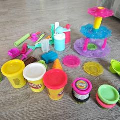 mixed play-doh bakery playset