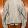 H&M Biker Imitation Suede Mens Jacket Size Small Padded Shoulders Image 5